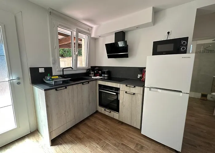 别墅 Bas De Climatise Et Wifi 2 Pour 4 Personnes Et Petite Vue